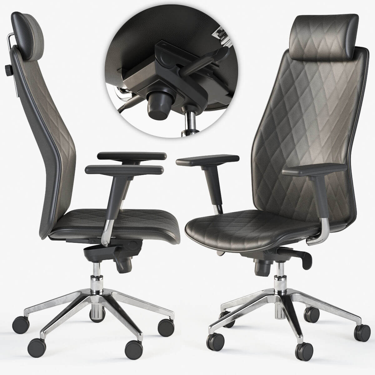 Nowy Styl办公转椅3D模型（OBJ,FBX,MAX）