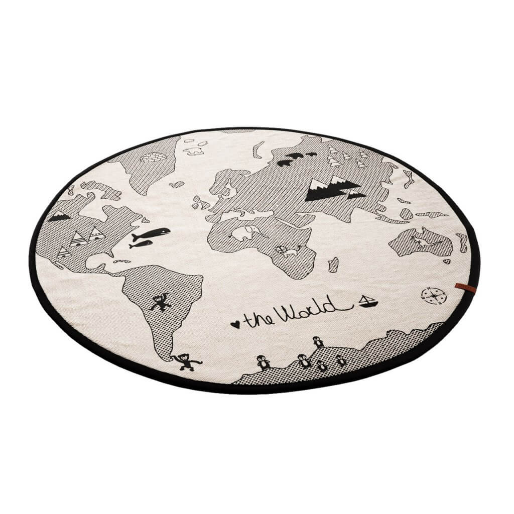 Oyoy世界地图主题圆形地毯3D模型（OBJ,FBX,MAX）