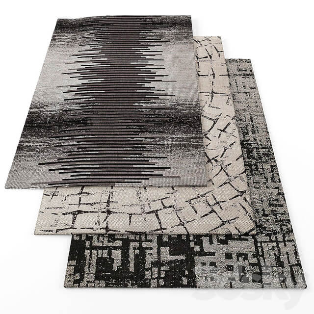 长方形前门地毯3D模型（FBX,MAX）