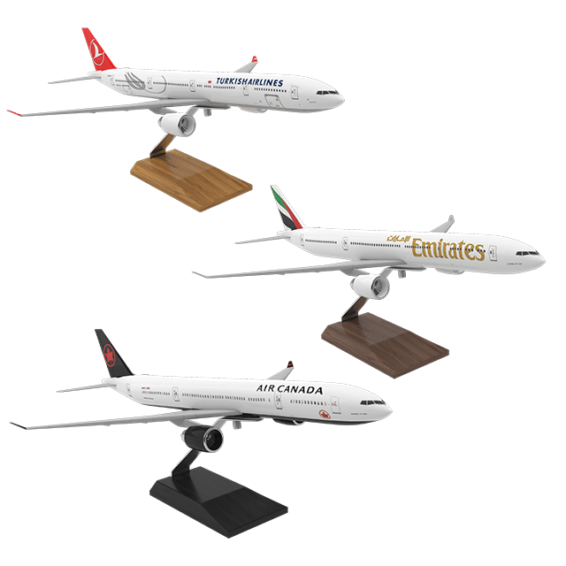 波音Boeing 777客机模型 摆件3D模型（FBX,MAX）