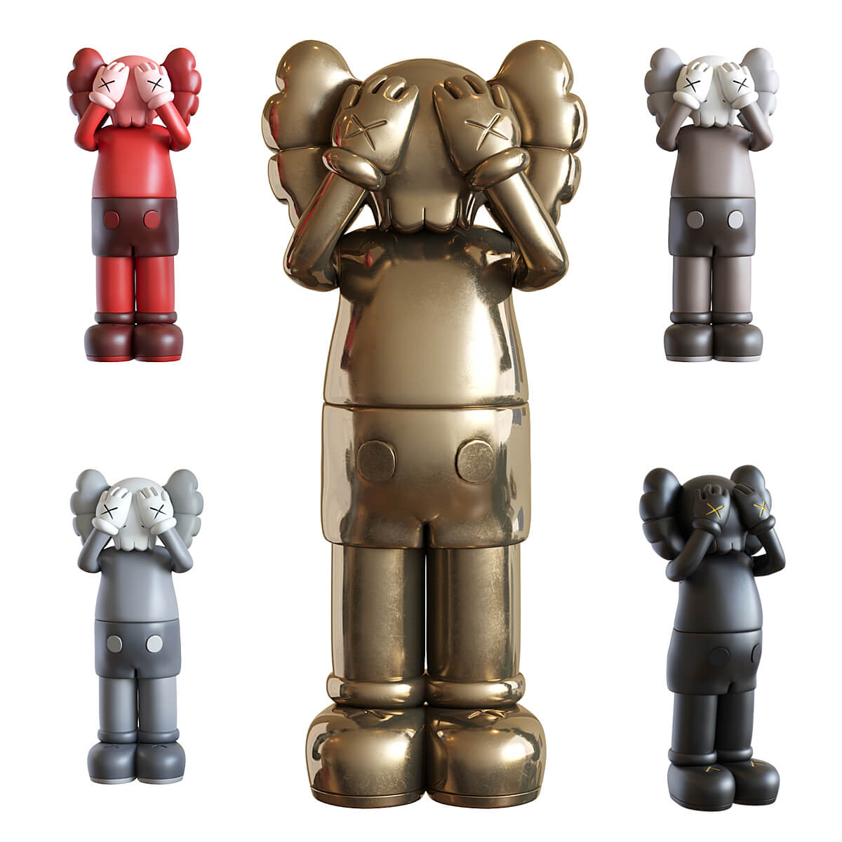 Kaws Holiday公仔 摆件 潮玩3D模型（OBJ,MAX）