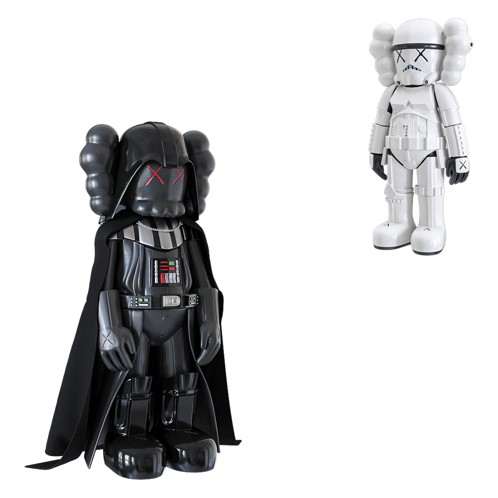 KAWS Darth Vader Stormtrooper公仔 玩偶3D模型（OBJ,FBX,MAX）