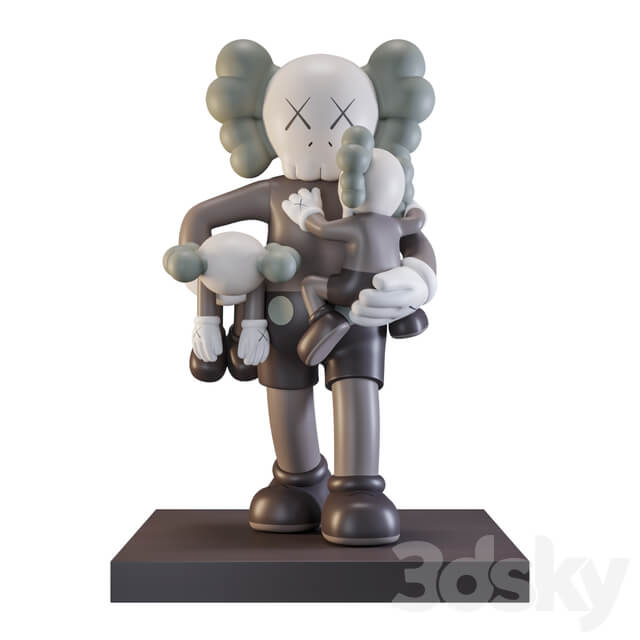 Kaws Clean Slate玩偶3D模型（OBJ,MAX）