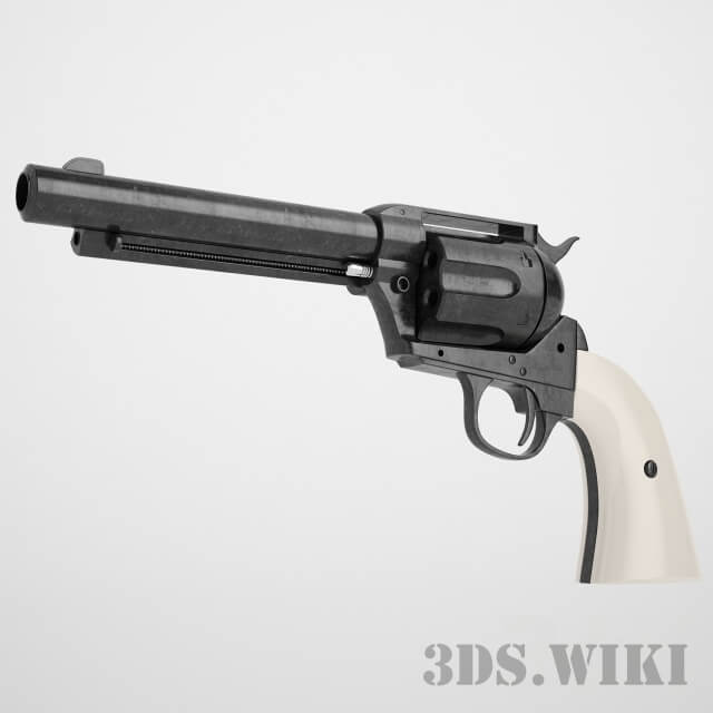 Colt Peacemaker SAA CO2左轮手枪3D模型（FBX,MAX）