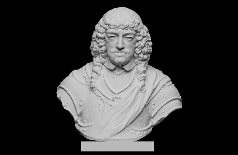 Johan II Kasimir 约翰二世·卡西米尔 雕像石膏像3D模型下载（FBX）