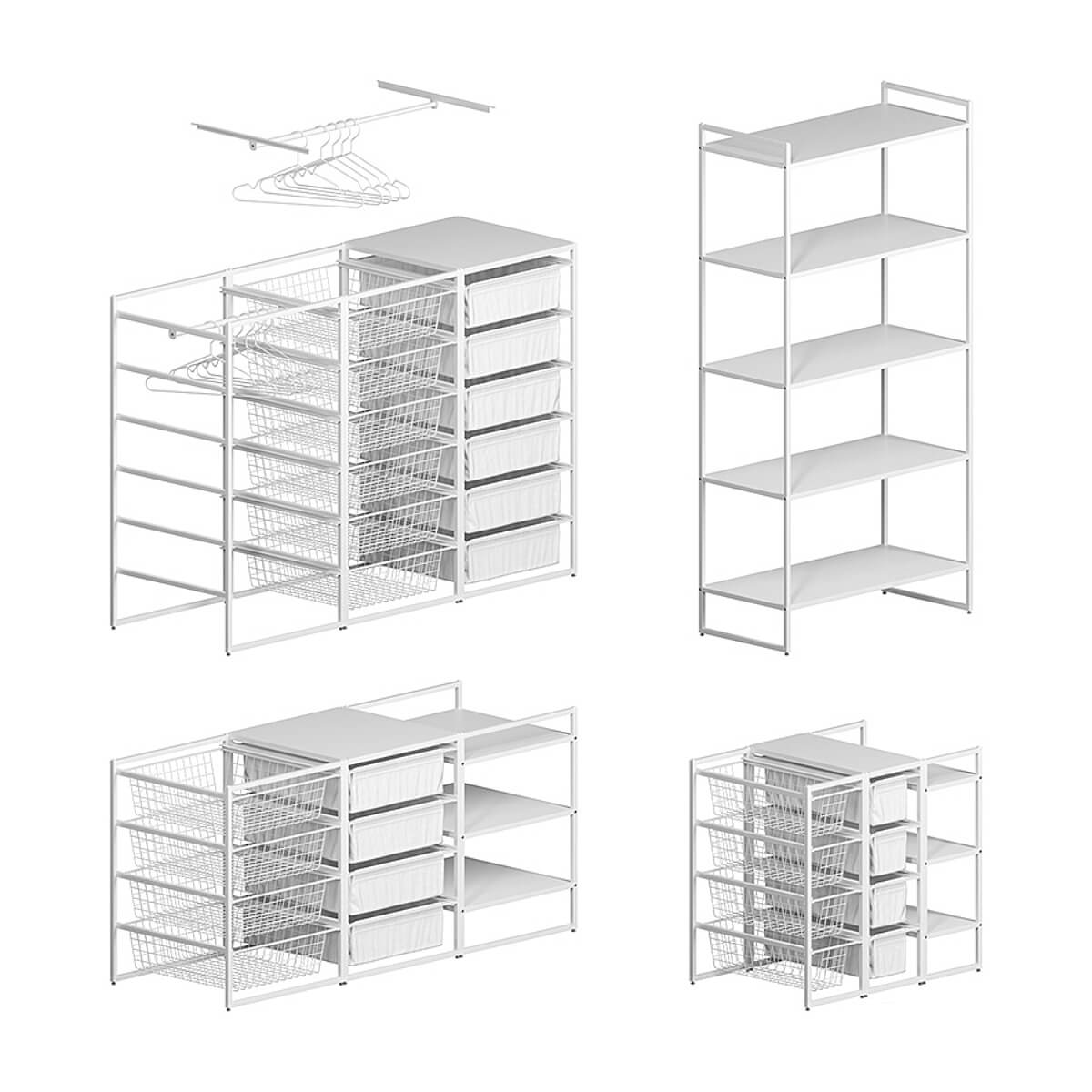 宜家Ikea Jonaksel组合储物柜 衣柜3D模型（OBJ,MAX）