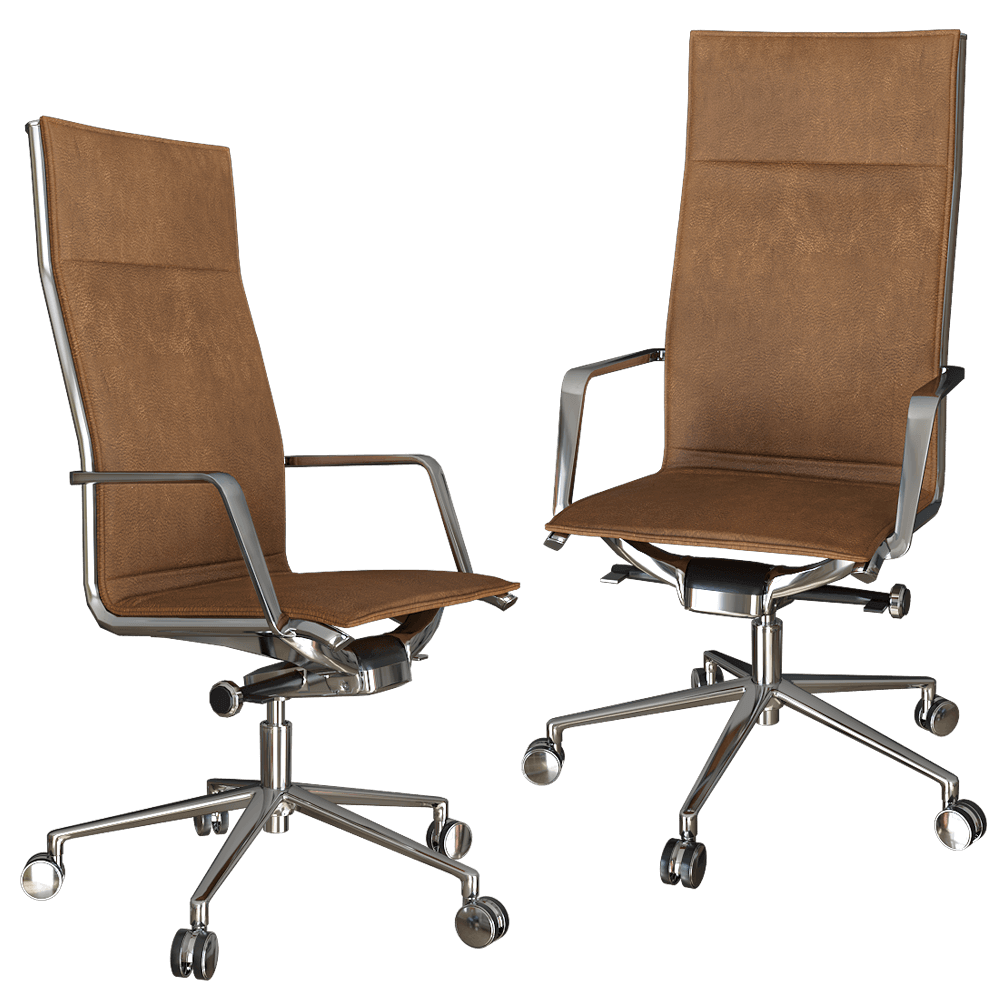 Estel Group Aluminia高背办公转椅3D模型（OBJ,FBX,MAX）