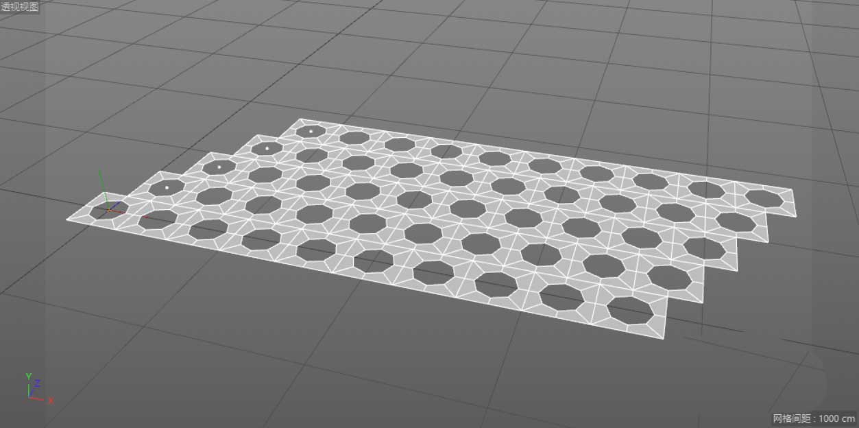 c4d网格平面模型怎么建模? C4D制作规则的网格平面的教程