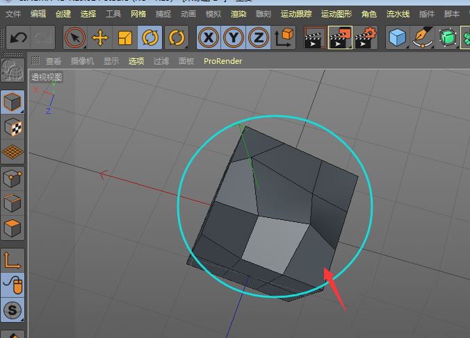 c4d怎么选中一个区域的所有的面? c4d模型某个区域所有面的快速选择方法