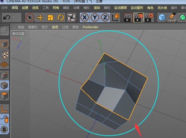 c4d怎么选中一个区域的所有的面? c4d模型某个区域所有面的快速选择方法