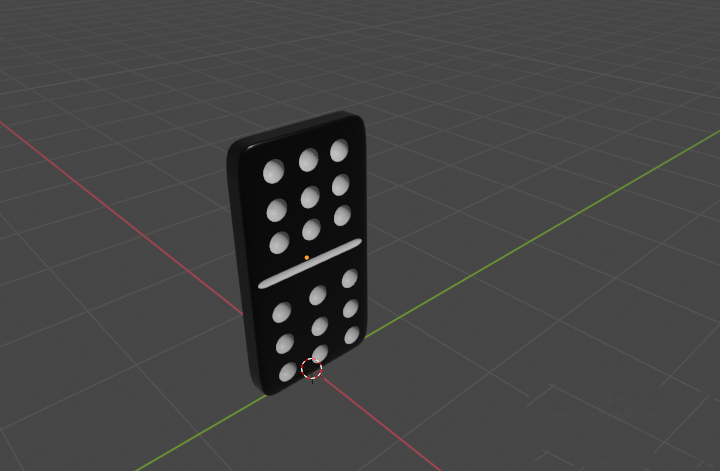 blender2.9怎么制作多米诺骨牌旋转变牌动画效果?