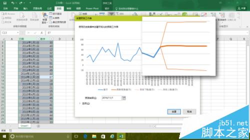 Excel2016的预测工作表forecast该怎么使用?