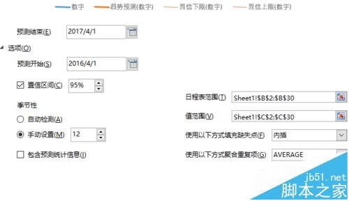 Excel2016的预测工作表forecast该怎么使用?