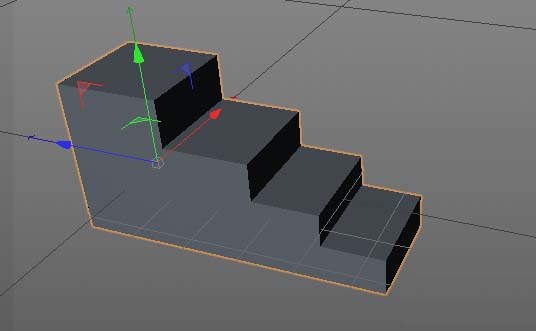 c4d怎么制作三维立体的楼梯模型?