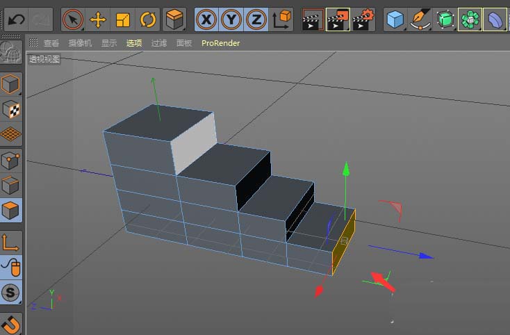 c4d怎么制作三维立体的楼梯模型?