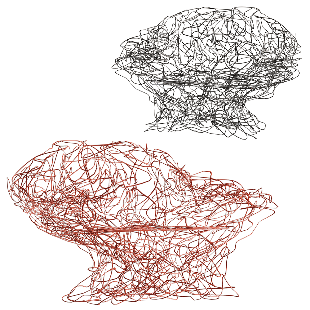 Edra Corallo珊瑚巢椅 不规则金属线条椅3D模型（OBJ,FBX,MAX）