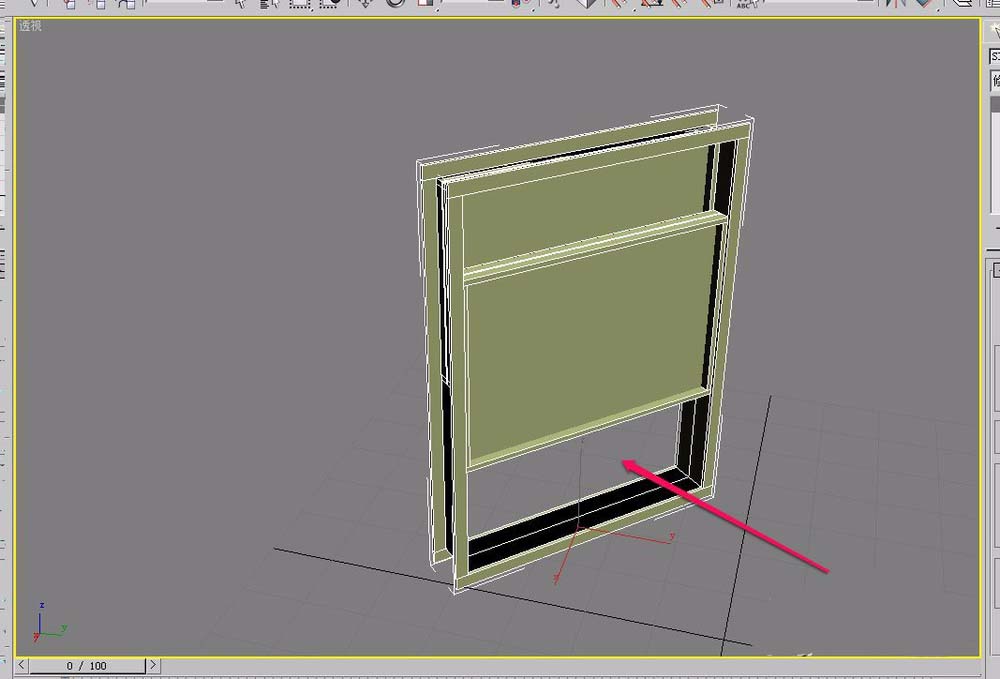 3dsmax怎么建模上下推拉窗户模型?