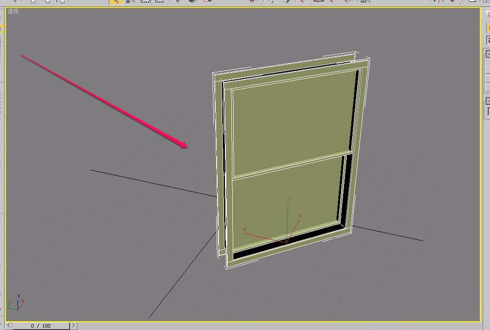 3dsmax怎么建模上下推拉窗户模型?