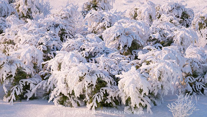 雪景工程雪地模型雪树模型雪树工程