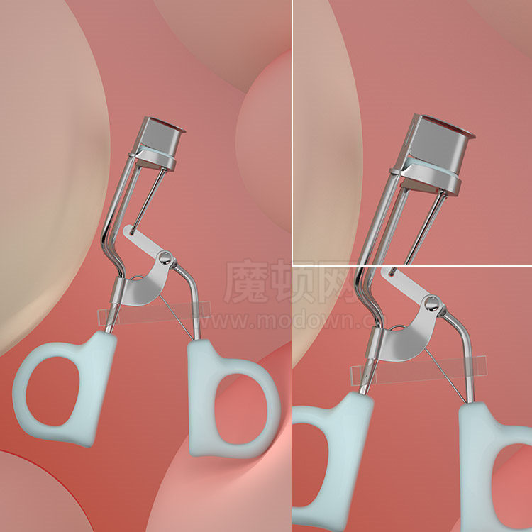 睫毛夹Octane工程睫毛夹模型化妆品工具模型