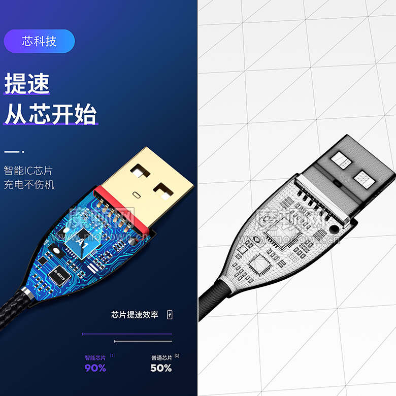 数据线模型数据线Octane工程源文件数据线内部结构模型