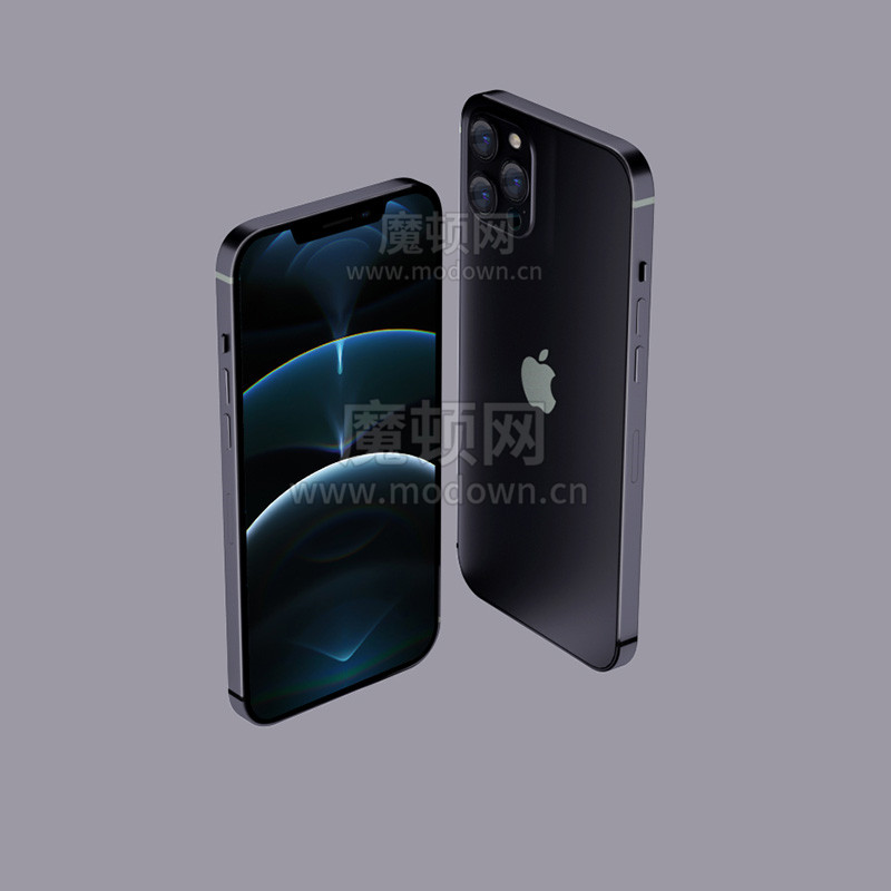 iphone 12 Pro Max Octane工程文件 iphone 12 Pro Max 模型 C4D格式+OBJ格式