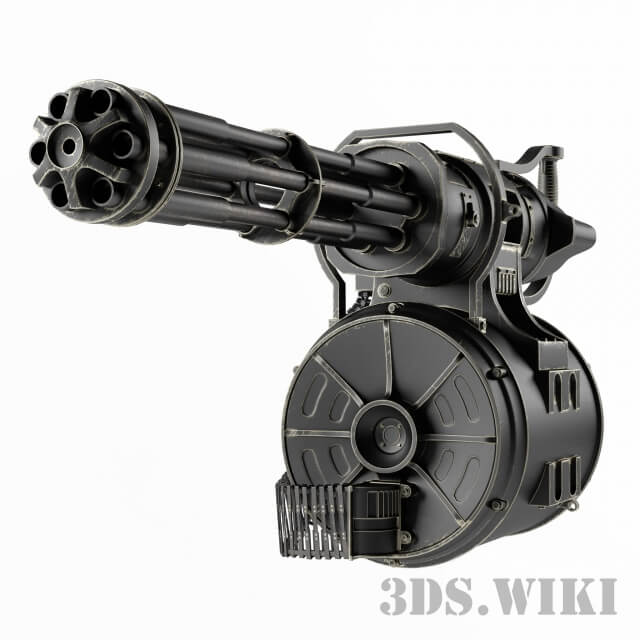 MG17机枪3D模型（OBJ,FBX,MAX）