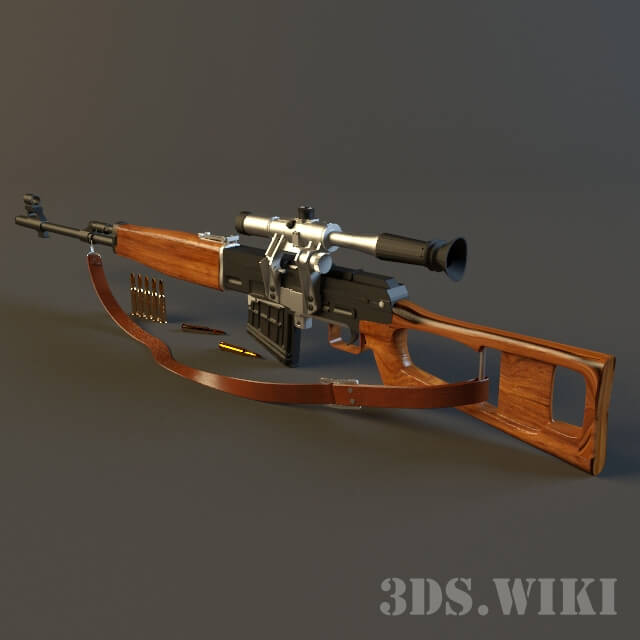 狙击枪3D模型（FBX,MAX）
