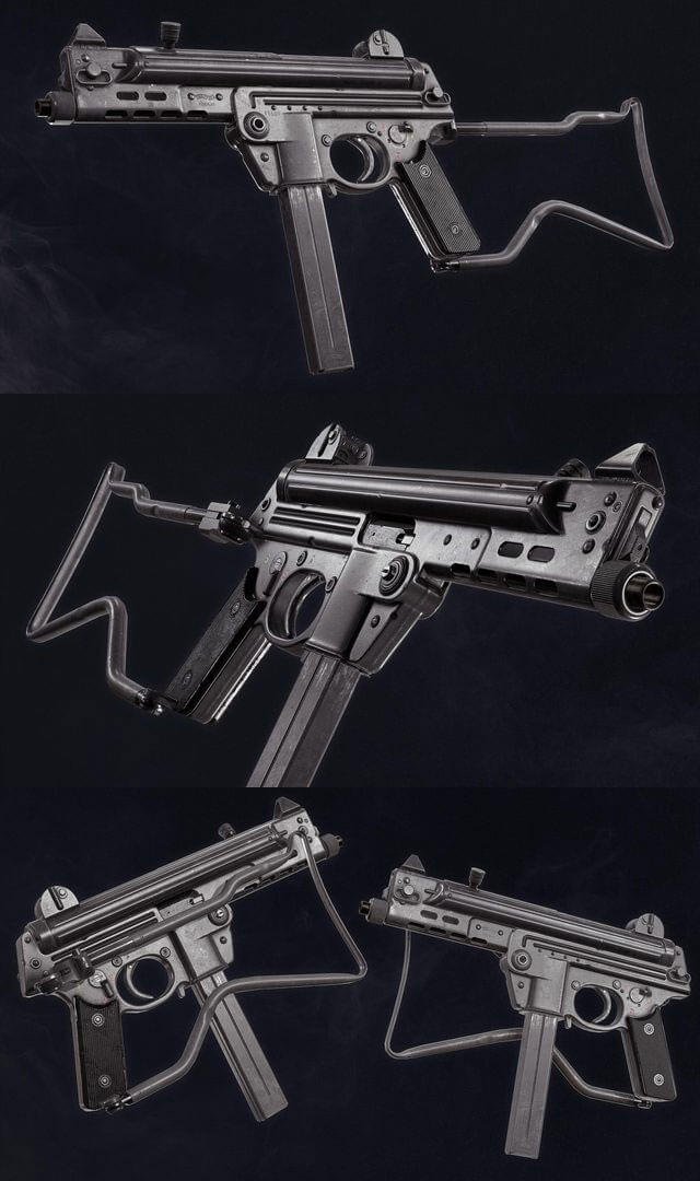 冲锋枪 Walther MPK 3D 模型下载 (Max,OBJ,FBX)