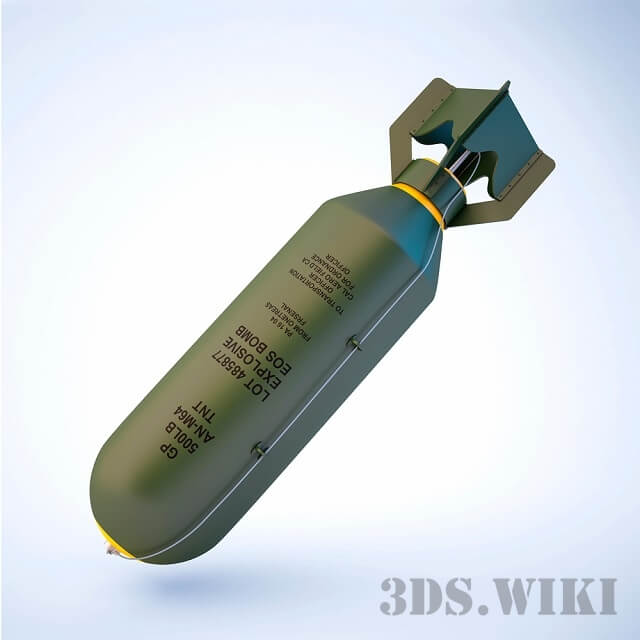 二战时期的炸弹3D模型（FBX,MAX）