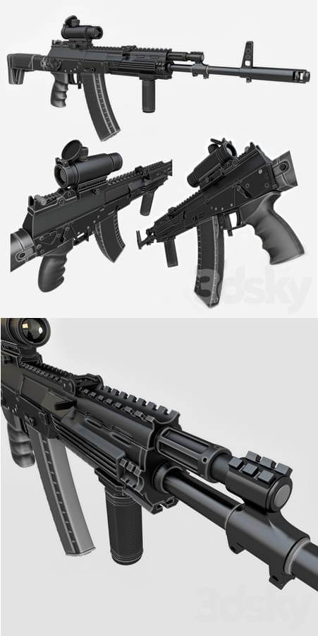 Kalashnikov卡拉什尼科夫AK12 3D模型（FBX,MAX）