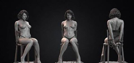 黑寡妇雕刻3D打印模型下载 (3D PRINT,STL)