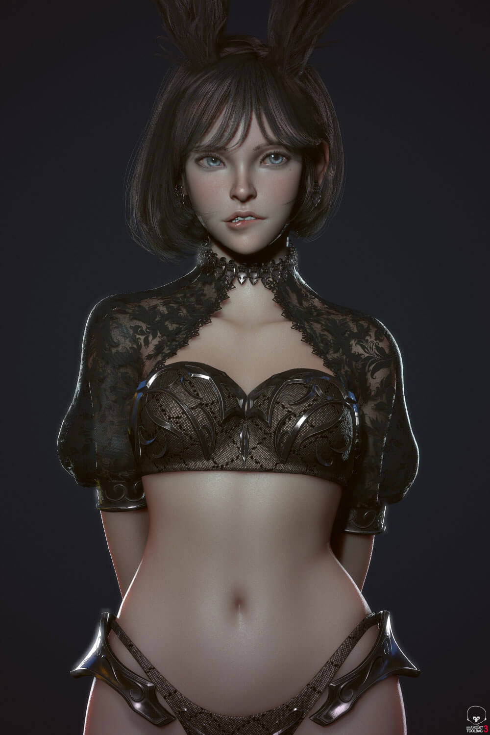 最美CG小姐姐3D模型下载（OBJ,MAX）