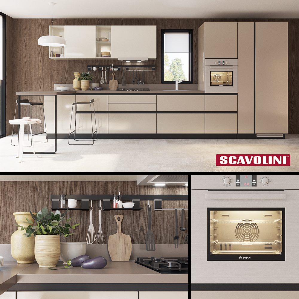 Scavolini Libera Mente厨房系列3D模型（FBX,MAX）