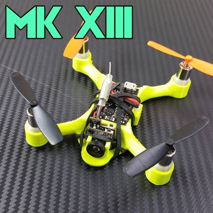 MK XII微型无人机框架3d打印模型
