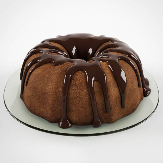 巧克力蛋糕3D模型（OBJ,FBX,MAX）