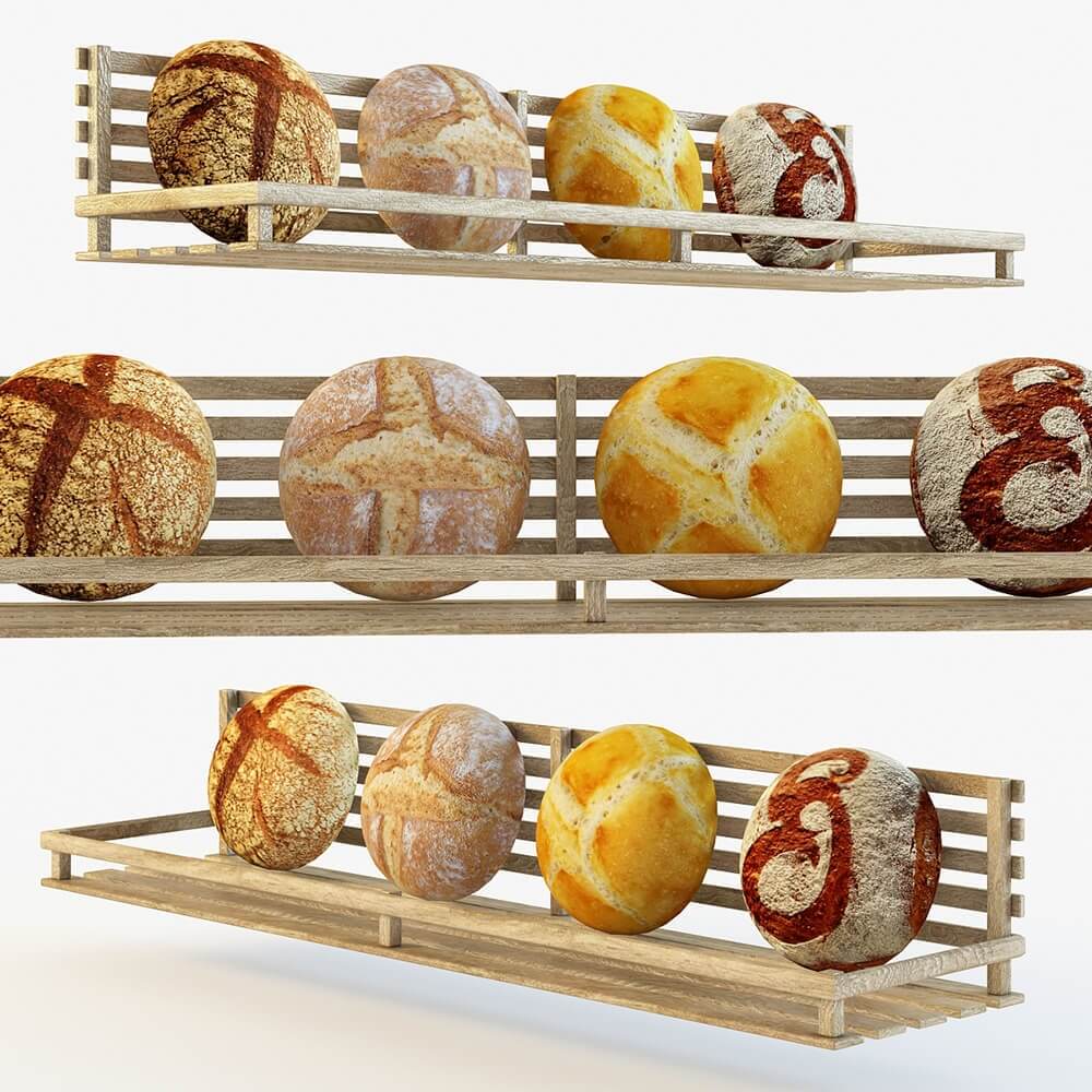 面包3D模型（OBJ,FBX,MAX）