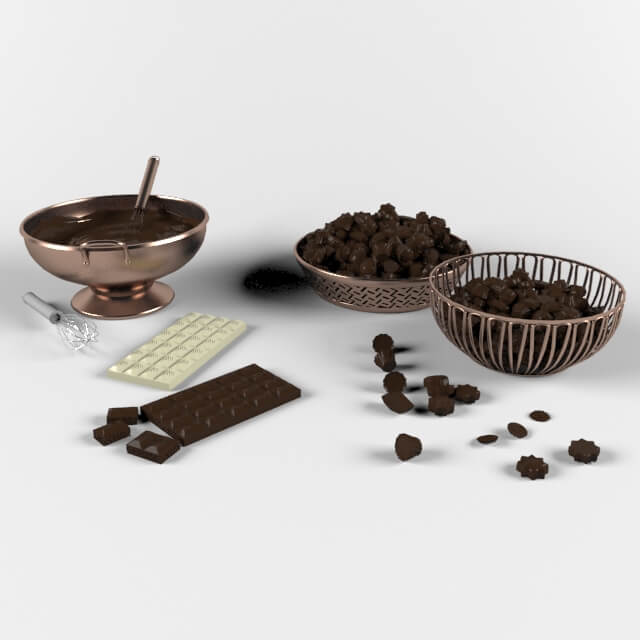 巧克力3D模型（OBJ,FBX,MAX）