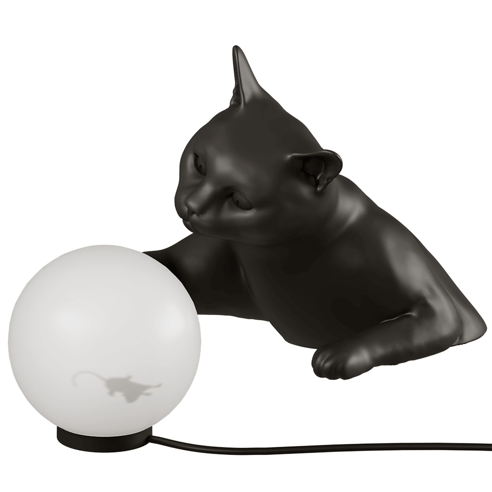 Karman Maoo小猫壁灯3D模型（OBJ,FBX,MAX）