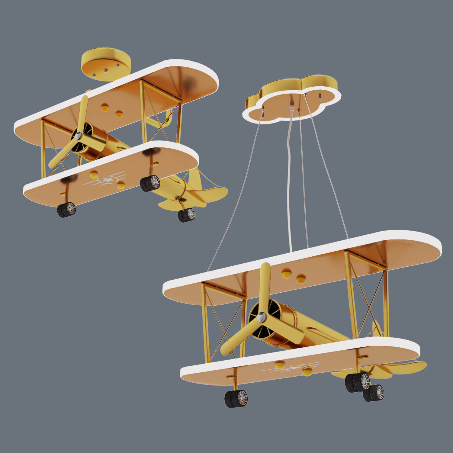 飞机吊灯3D模型（FBX,MAX）