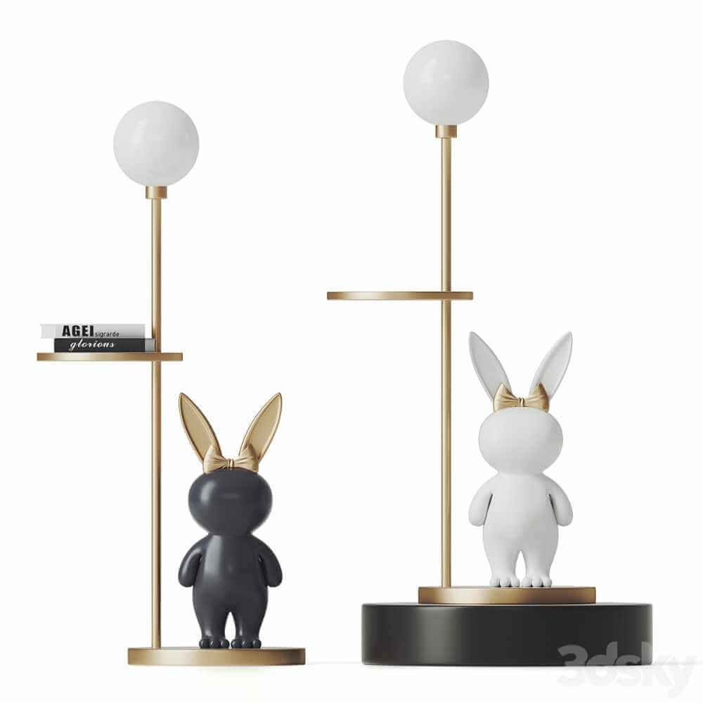 兔子落地灯3D模型（FBX,MAX）