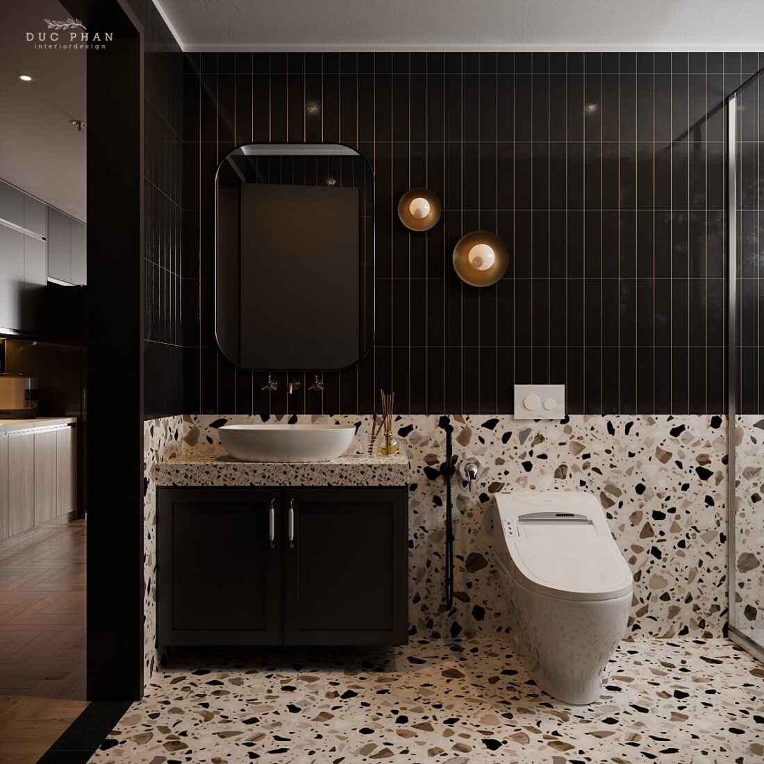 棕色高端奢华风马桶浴室组合3D模型下载 (FBX,MAX)